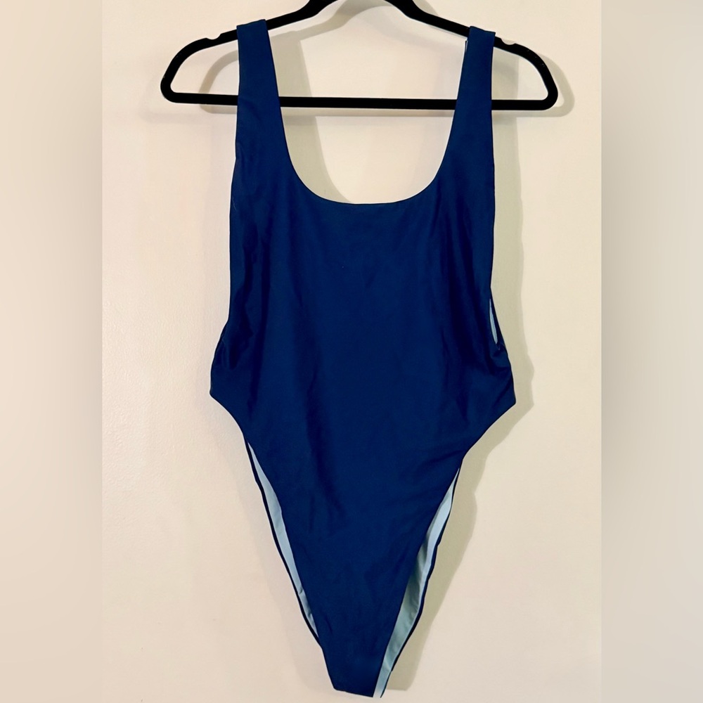 Aerie Blue One-Piece Swimsuit - Women’s Size Large